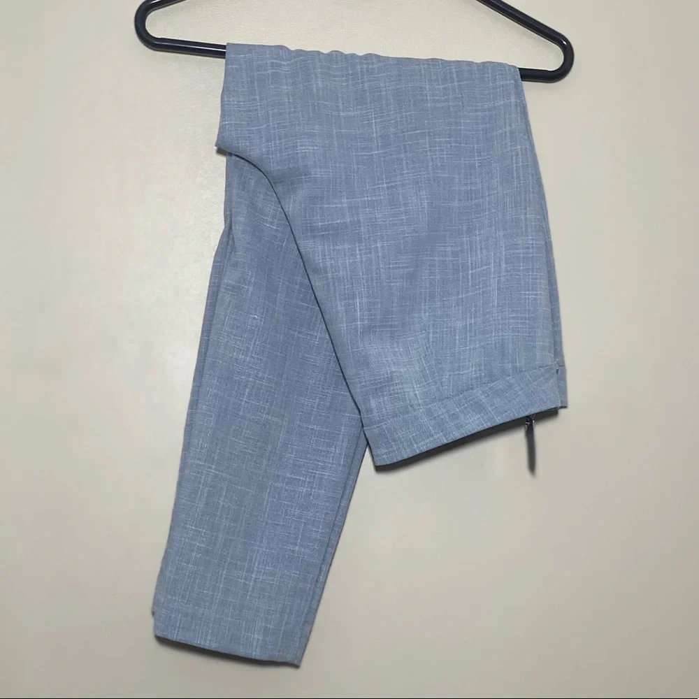 NWT Zara Ankle gray formal nylon pants size large